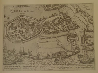 plattegrond zierikczee 1575